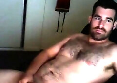 Amateur Daddy Hunk Strokes His Big Cock