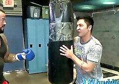 Tattooed bear with big dick jizzed