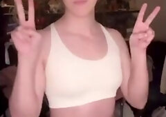 Sports Bra - Incredible Adult Movie Tranny Transgender Watch Only For You