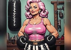 AI generated non-stripped babes working out and staying fit in their garages and home gyms. Valuable bodies in revealing fitness garments.