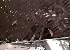 Short Asian dude fucks a tall bald whitey out in public