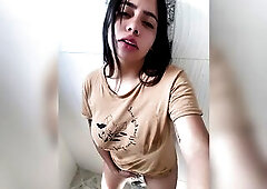 soaked mother i'd like to fuck plays in the shower with her chubby twat