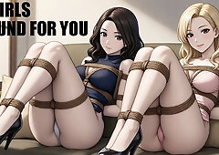 2 GIRL IN A BONDAGE GAME