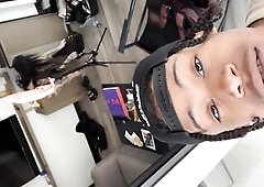 Joanna gal sits on lil d tills that guy cums in her teaser