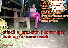 Pricilla-pressitin a sissy faggot to have a fun.