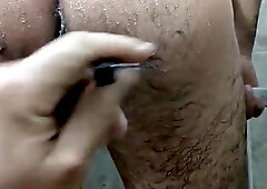Arab bumder in bathroom poke my roomy in bathroom large rod culo pruning