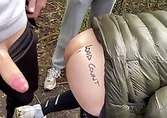 DIQSUQR - Cruising gang group sex outdoor!