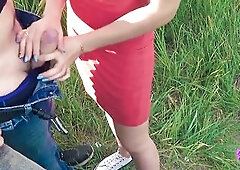 Outdoor Public Oral and Cum Gulp