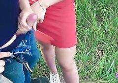 Outdoor Public Oral and Cum Gulp