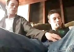 Hot Threeway Gay Sex