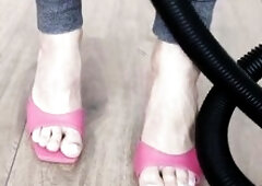 Sucking the spilled paperclips