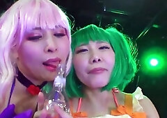 Extreme close up of Japanese teen masturbating Uncensored