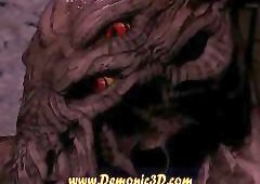 Blond on God dick 3D