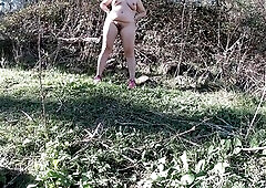 In nature's garb Trail Screwing & Spunk flow