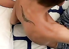 Gay male deep throat cum films Cummy Foot Rub For Hot Boys