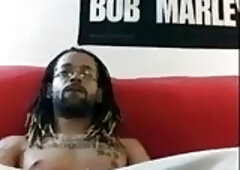 Home alone watching porn and stroking my cock