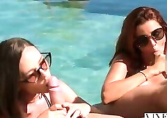 VIXEN Besties fucked in foursome