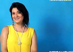 Chubby Italian Brunette Paola Diamanti Fucked In Both Holes - anal hardcore and titjob