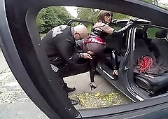 Slut outdoor and slave