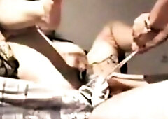 Mature Girl Plays with Sex Toy on Webcam for Hubby