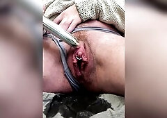 Hopeless FTM squirting with biggest clit/T-dong