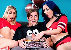 FFM taboo fuck scene featuring Eve Marlowe and Summer Vixen