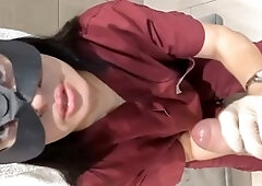 Amatoriale italiano, gloves, handjob latex gloves