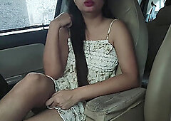 Blackmailing and fucking my gf outdoor risky public sex with ex best friend Hot sexy ex friend ki chudai in Car