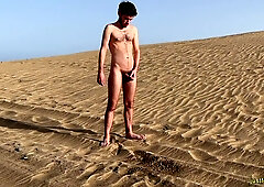 Pissing on the nude beach