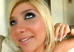 brutal group-sex with a leggy blond from Romania