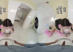 Lizi Vogue VR Porn: Badass Present - VirtualTaboo