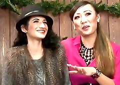 Hairy cunt gets intensely pounded by a hung Asian shemale