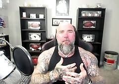 Hairy muscle men, muscle tattoo, the interview