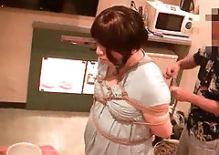 studs love Jyosoukofujiko as fake bondage model