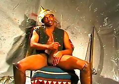 Huge Black Cock Stroked To Cum Explosion