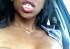Flashing My Boobs While Driving