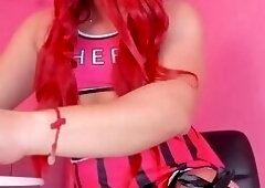 Triple Cumshot of Sensual Cheerleader