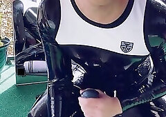 460.9 Rubber twink enjoys cock in his hole