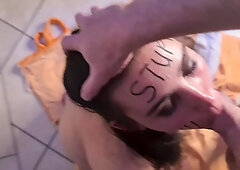 Rough face fuck / spitting / slapping