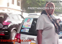 Freethinkers production ghana street pick up big ass girl featuring Nana beauty