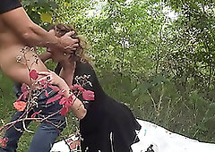 Behind The Scenes Of Nympho Wife Julia North Quick Anal Fuck In The Forest