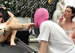 Mistress Glamorous - Smoking Foot Bitch