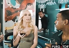 PURGATORYX Pretty breasty golden-haired swingers Jazlyn Ray and Kay Enjoyable share their studs