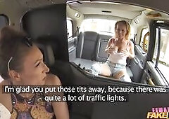 I picked up Rebecca Jane Smyth today, to give her a first experience in a FakeTaxi--driven by a woman, that is! The busty tart had already run into Jo