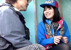 Busty Japanese Mai Otaka gets naughty on a boat after fishing