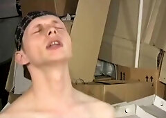 Cocksucking and ball fondling twink