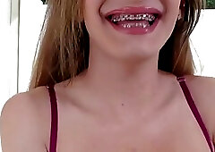 Pretty and cute Caucasian Tgirl Andylynn Payne masturbates and toying