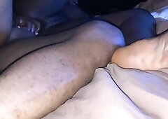 Hot Large Butt Black Afro Teen Enchanting Weenie Spooning Moist Soaked Cunt POV