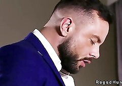 Big cock stranger anal fucks hairy realtor in the hotel room