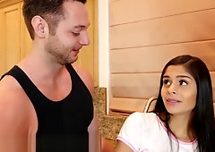 College Squirting Latina Teen Climbs Kitchen Counter 4 More!